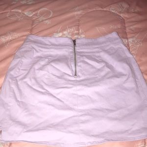 short purple skirt